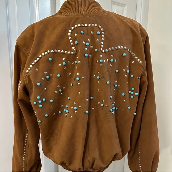 Free People Dancassab Ennio Bomber leather Jacket x Free People Medium - Picture 5 of 8